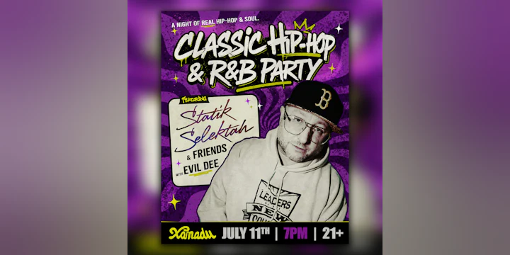 CLASSIC HIP-HOP & R&B Party ft. Statik Selektah & friends (skate all night)