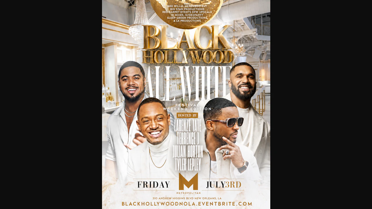Black Hollywood All White Party with Larenz Tate & Friends @ the Metro