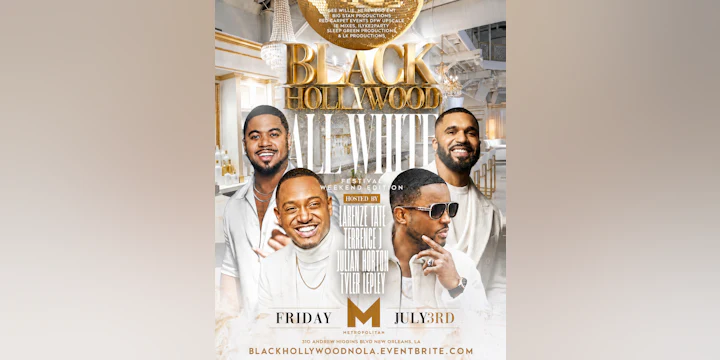 Black Hollywood All White Party with Larenz Tate & Friends @ the Metro