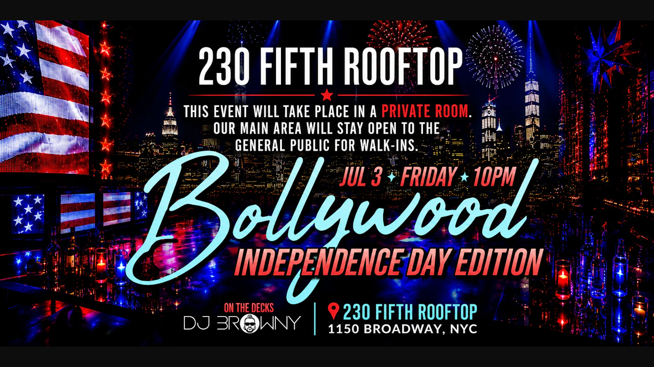 Manhattan Bollywood Party: July 3rd