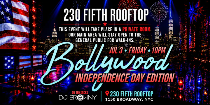 Manhattan Bollywood Party: July 3rd