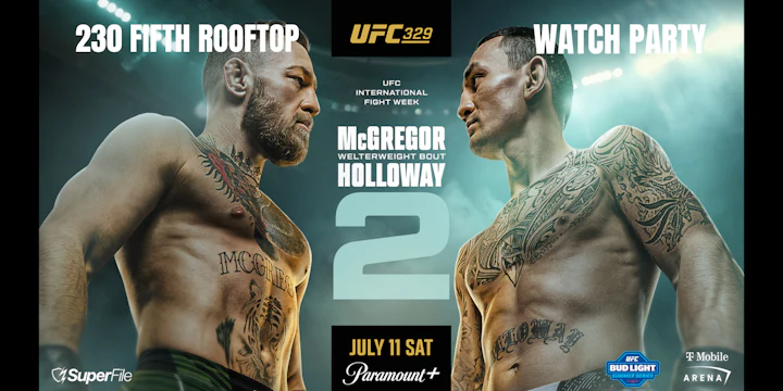 UFC 329: McGregor vs. Holloway 2 WATCH PARTY