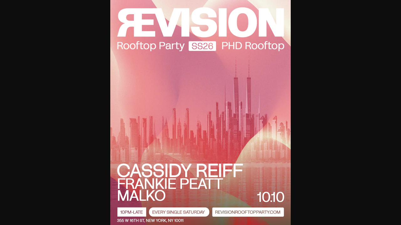 revision rooftop party