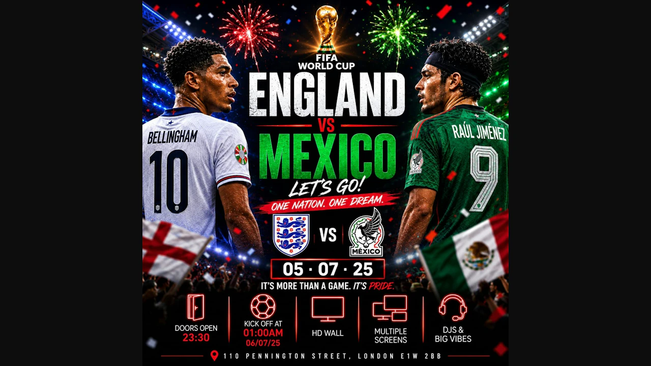 England Vs Mexico World Cup Match + Party