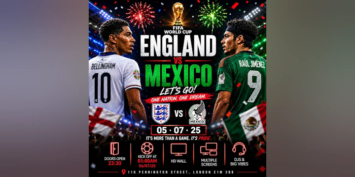 England Vs Mexico World Cup Match + Party