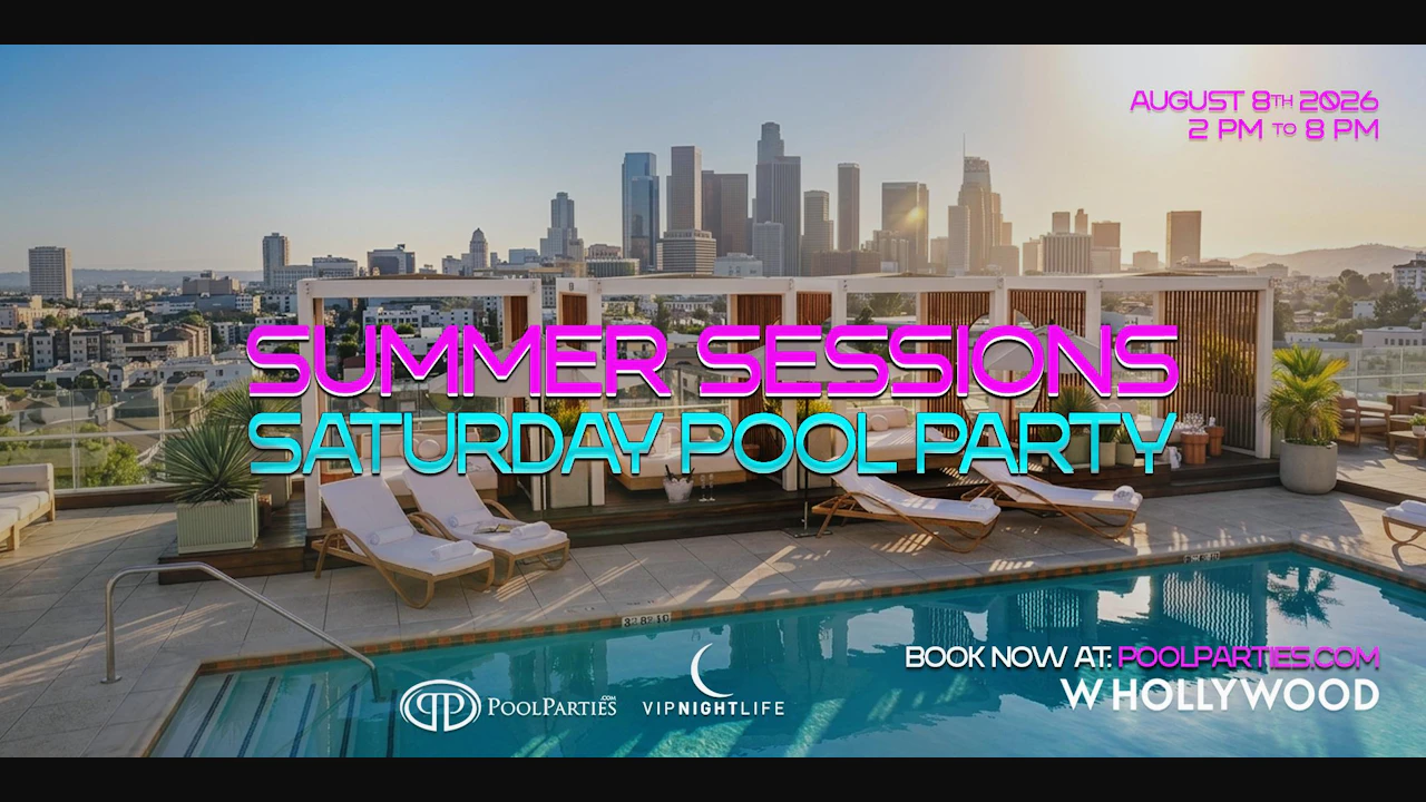 W Hollywood Swim Club | Rooftop Saturday Pool Party LA