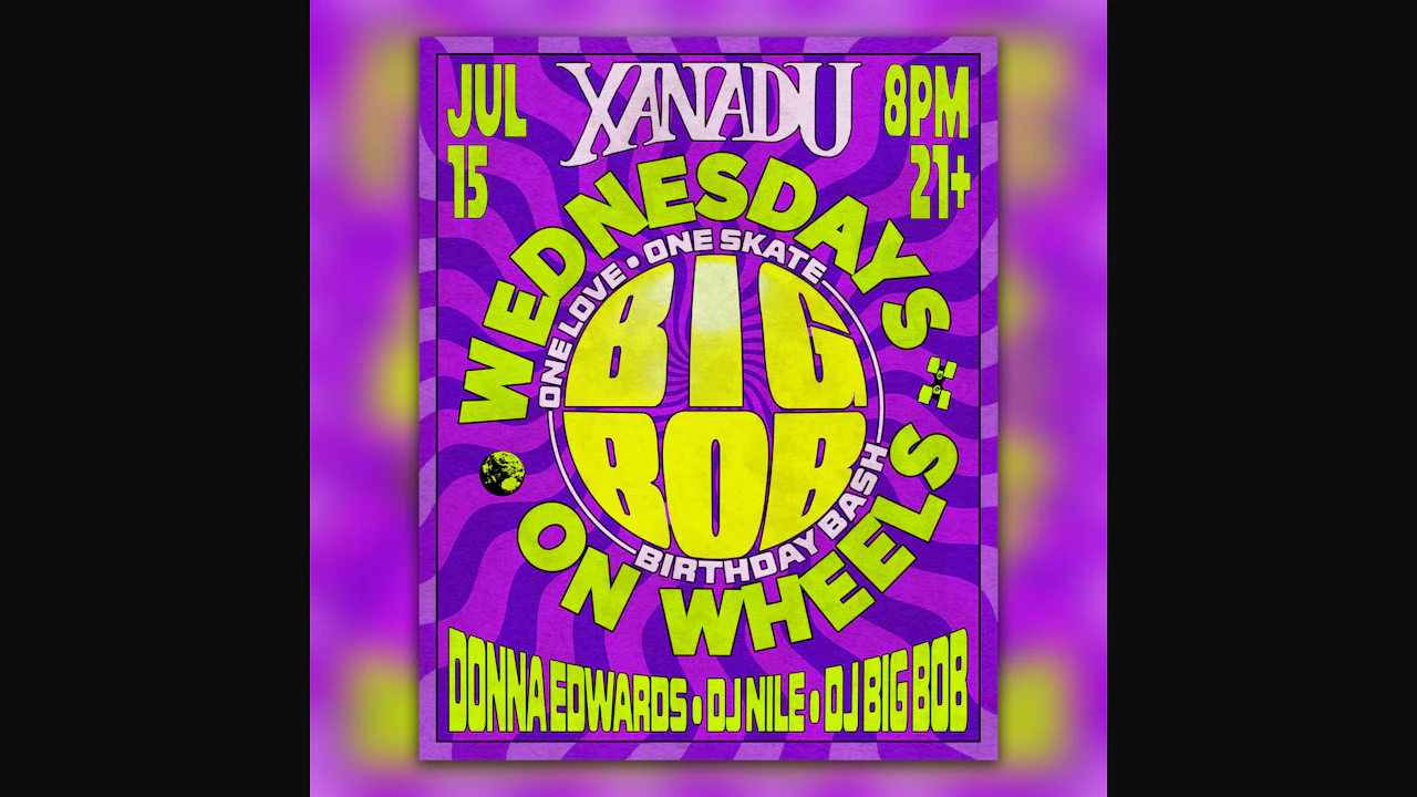 Wednesday on Wheels Big Bob's Birthday Celebration! (skate all night)