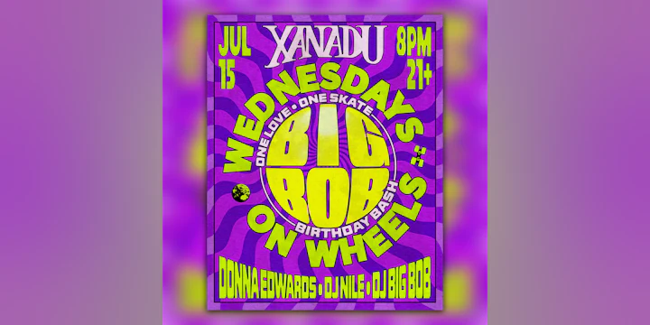 Wednesday on Wheels Big Bob's Birthday Celebration! (skate all night)