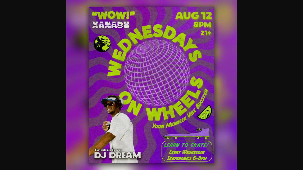 Wednesday on Wheels ft. DJ Dream (skate all night)