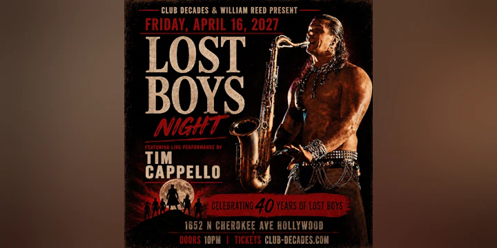 The Lost Boys Night w/ Tim Cappello