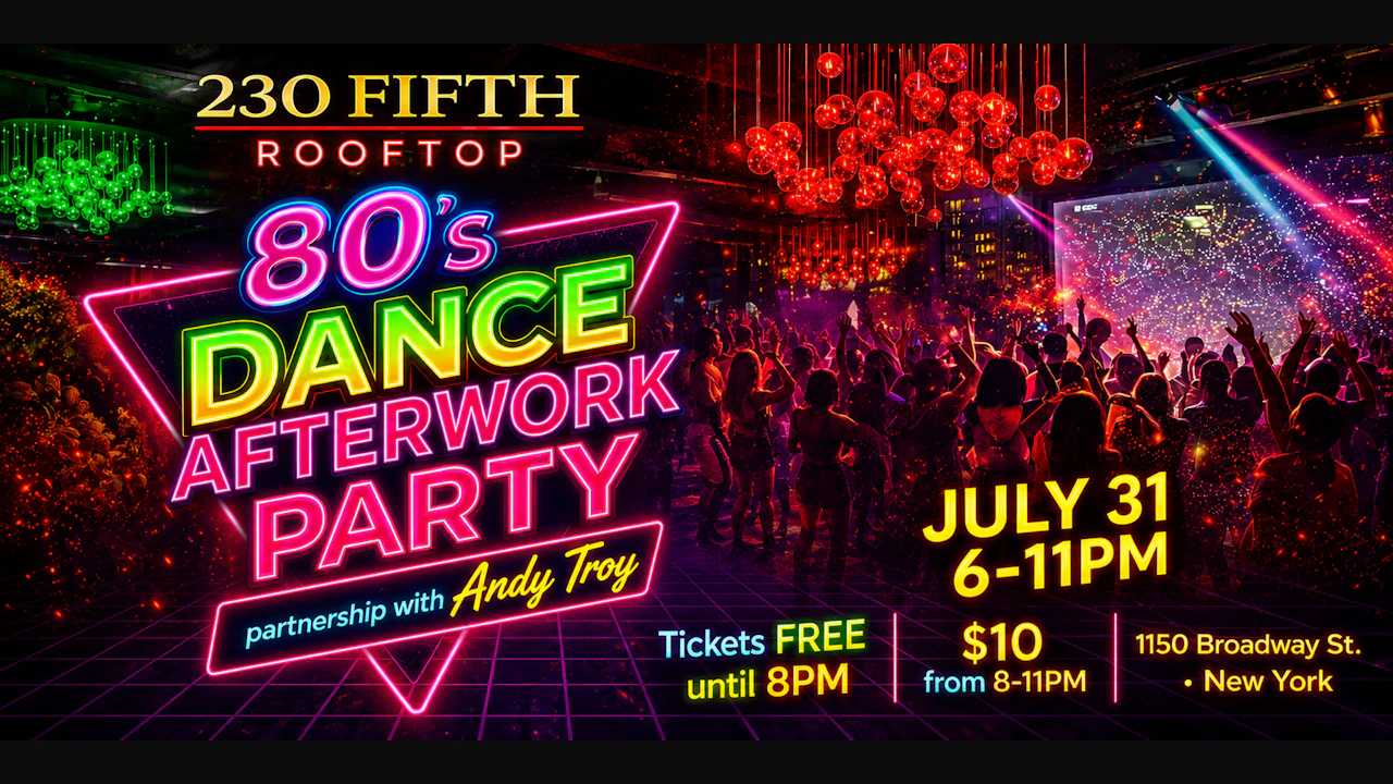80s Dance Party | FREE ADMISSION valid until 8PM