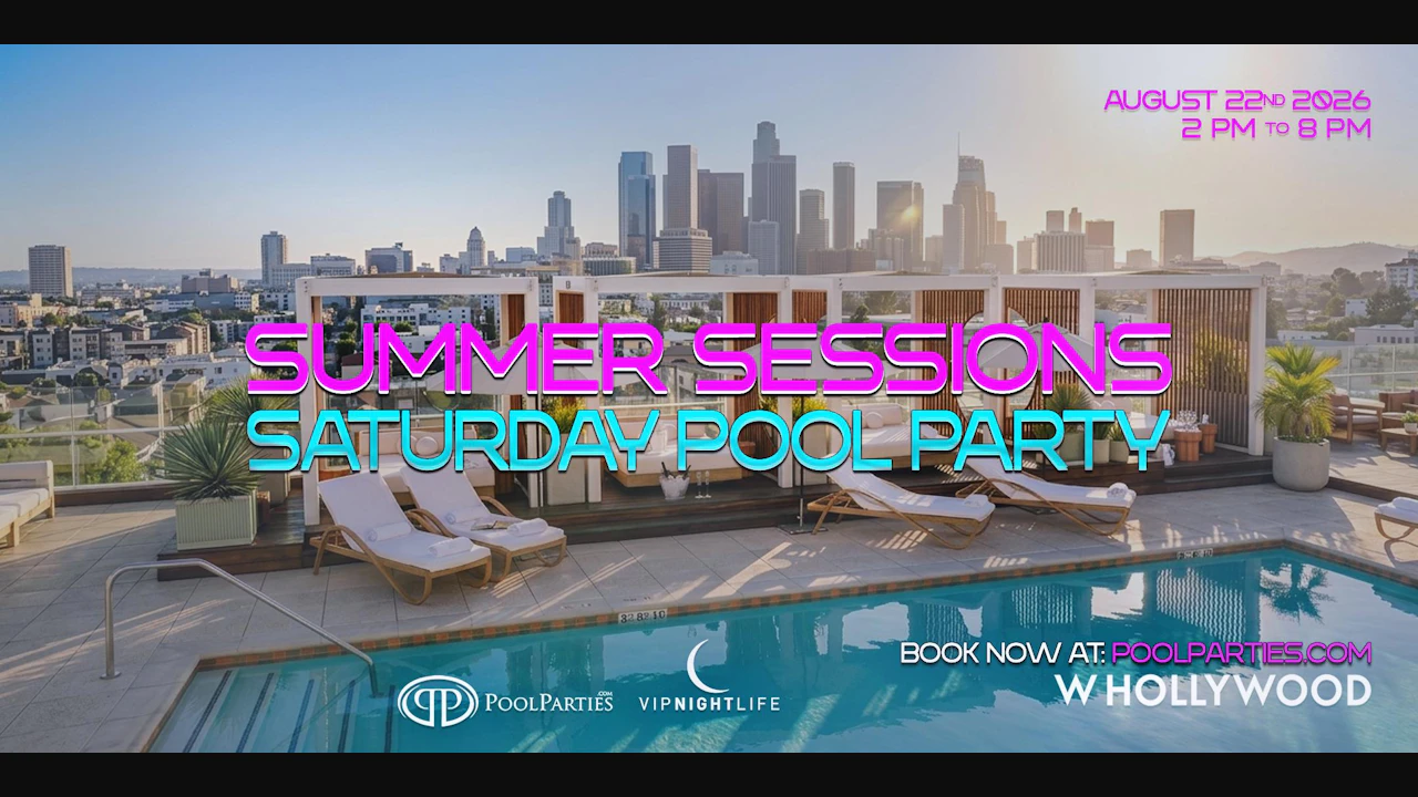 W Hollywood Swim Club | Rooftop LA Pool Party Saturday