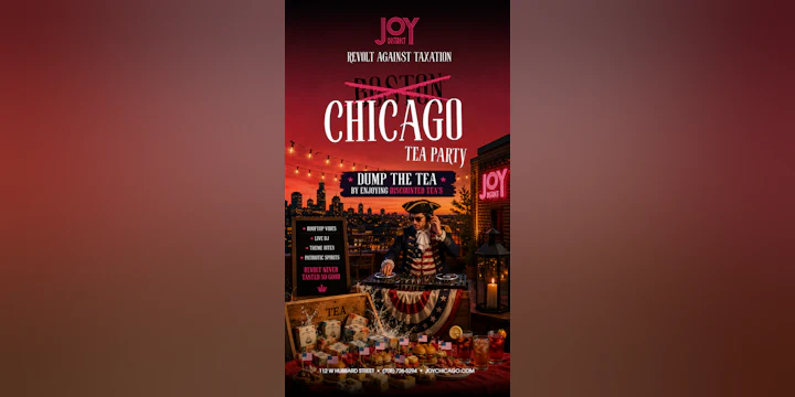Chicago Twea Party: Dump the Tea at Joy Rooftop