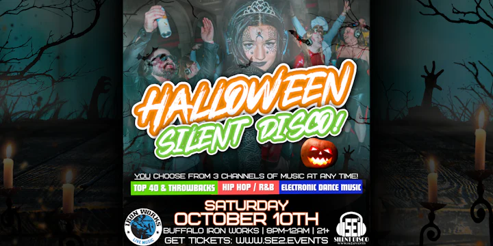 Halloween Silent Disco at Buffalo Iron Works!