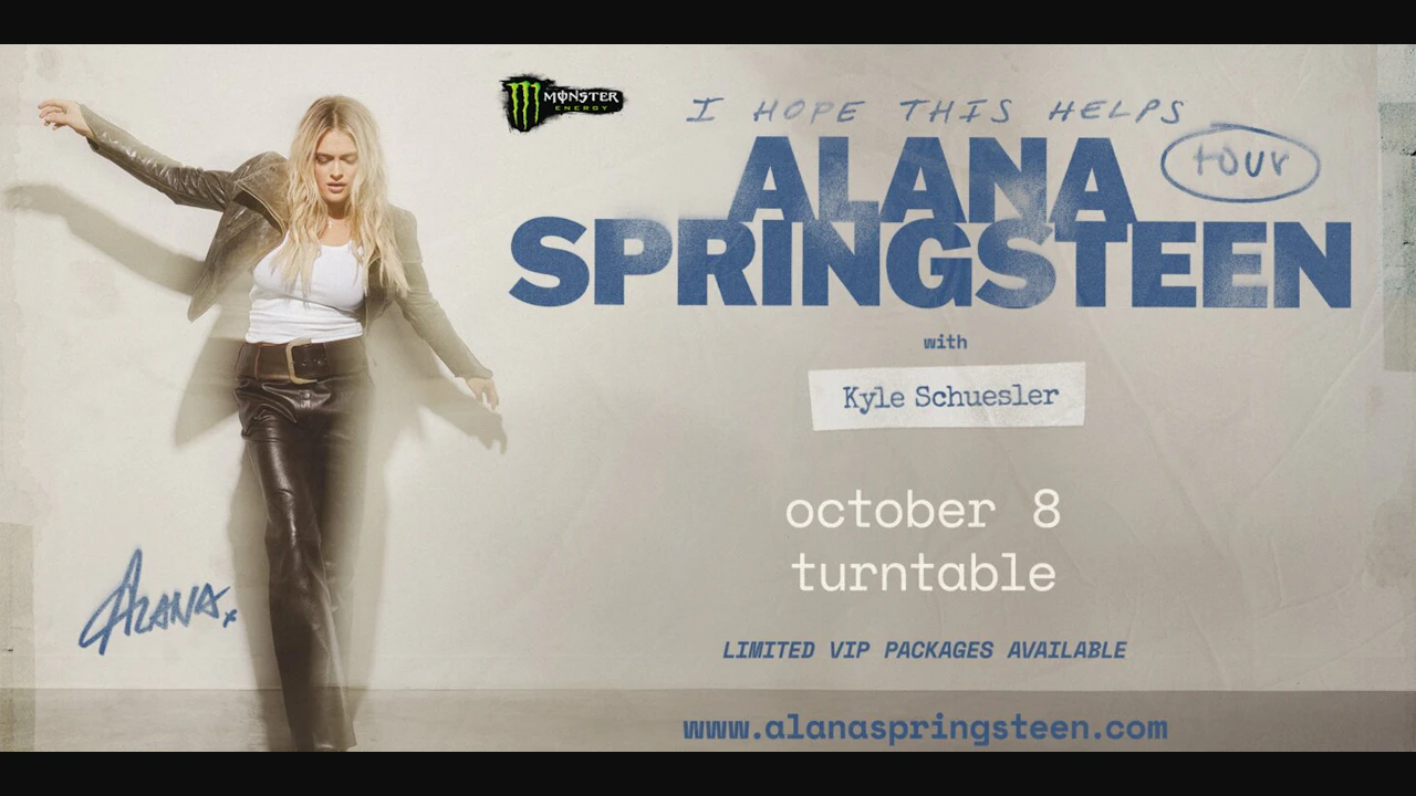 Alana Springsteen: I Hope This Helps Tour