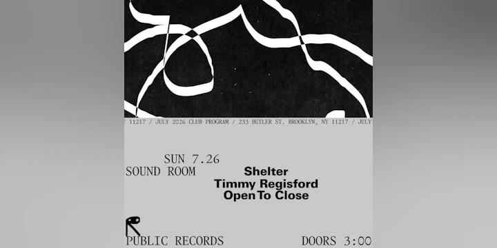 Shelter: Timmy Regisford Open To Close