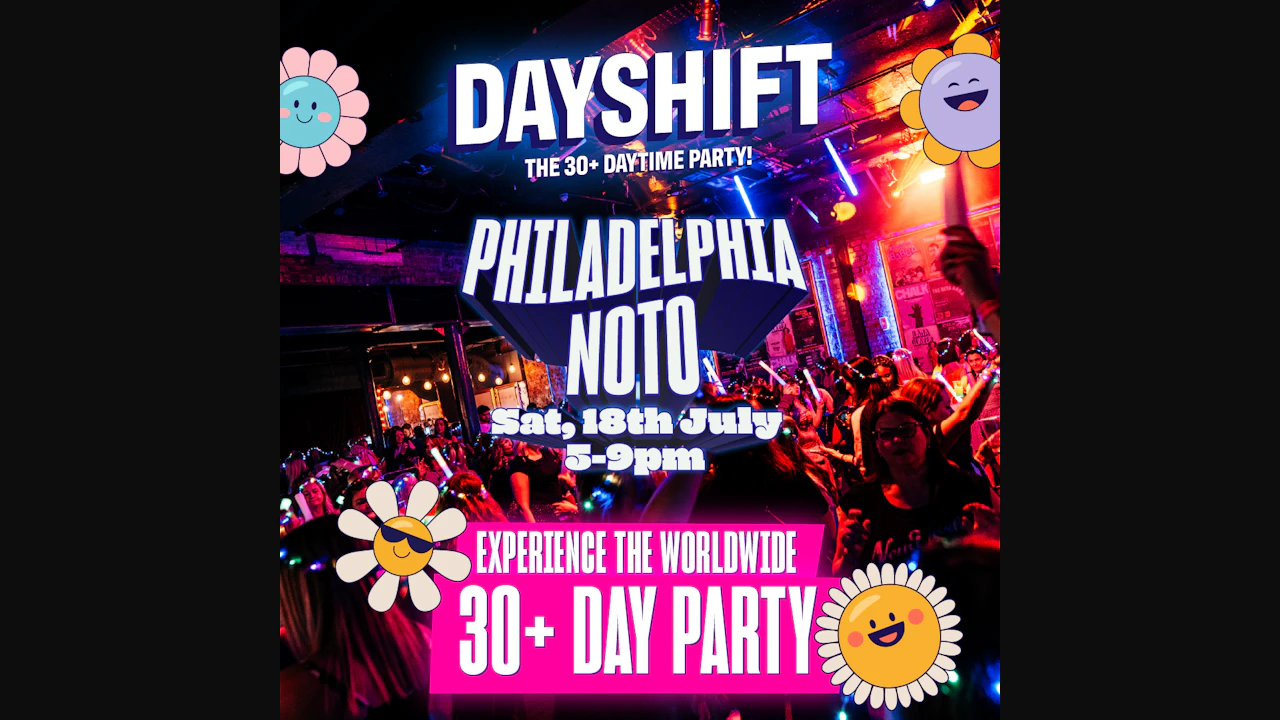 Dayshift: The 30+ Daytime Party!