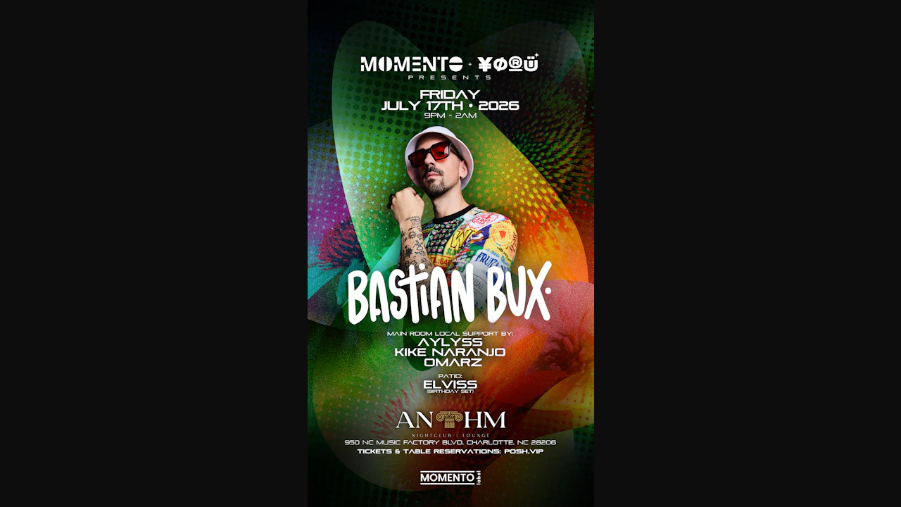 Bastian Bux at Anthm On July 17.