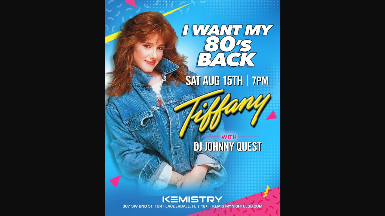 I Want My 80’s Back: Tiffany & DJ Johnny Quest Performing Live
