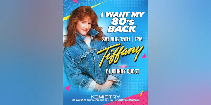 I Want My 80’s Back: Tiffany & DJ Johnny Quest Performing Live
