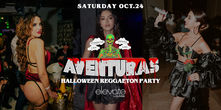 Aventuras Halloween Reggaeton Party @ Elevate Lounge Los Angeles