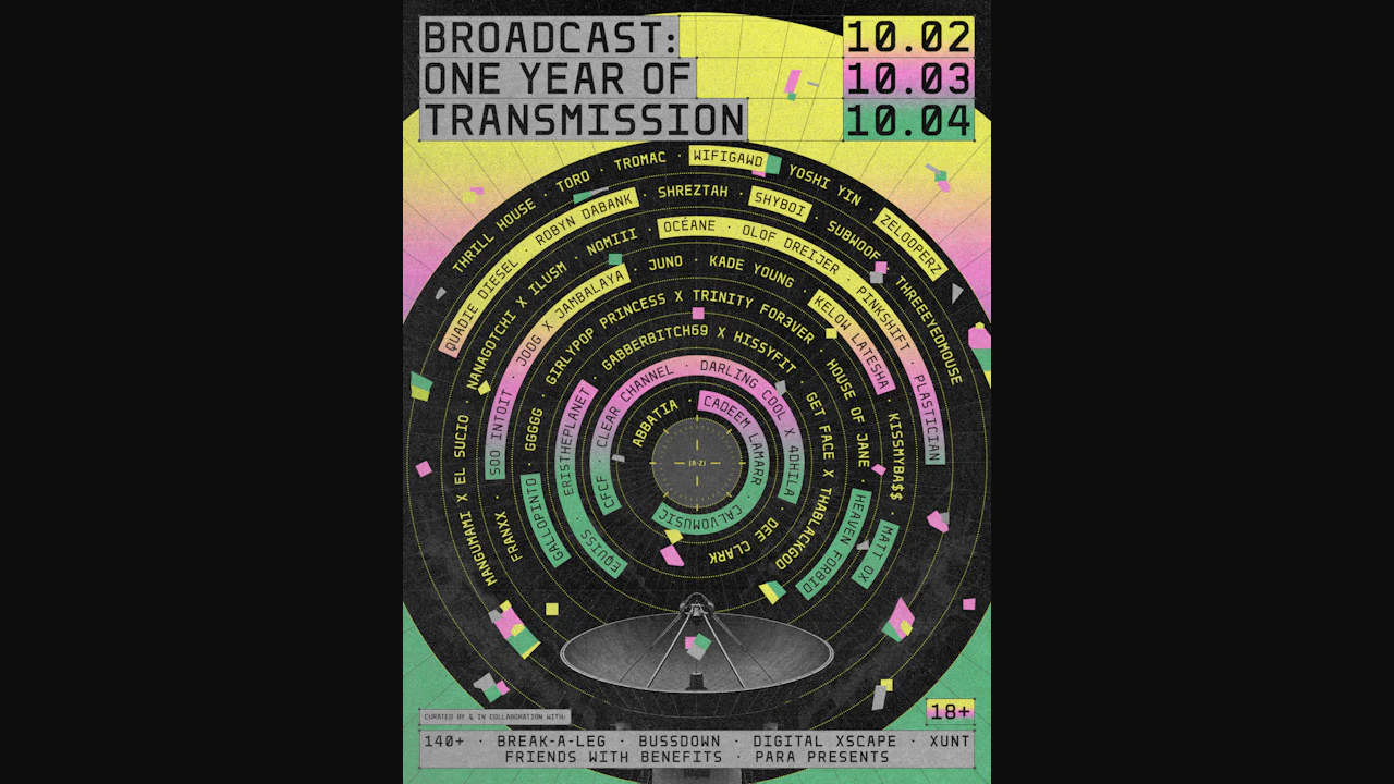 Broadcast: One Year of Transmission