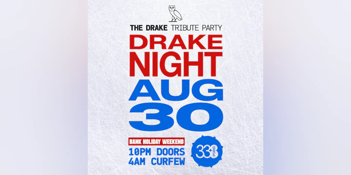 Drake Night - Iceman @ Studio 338 - Bank Holiday Weekend