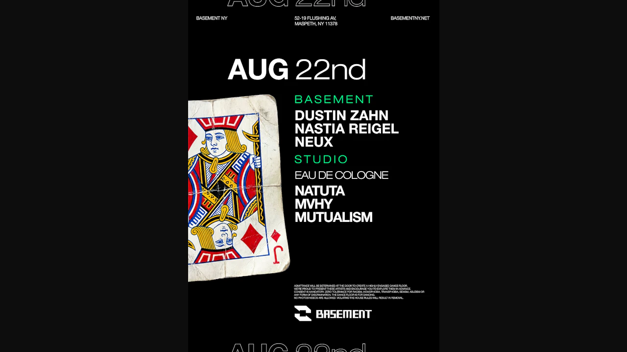 Dustin Zahn / Nastia Reigel / NEUX / / Eau De Cologne: Natuta / MVHY / Mutualism