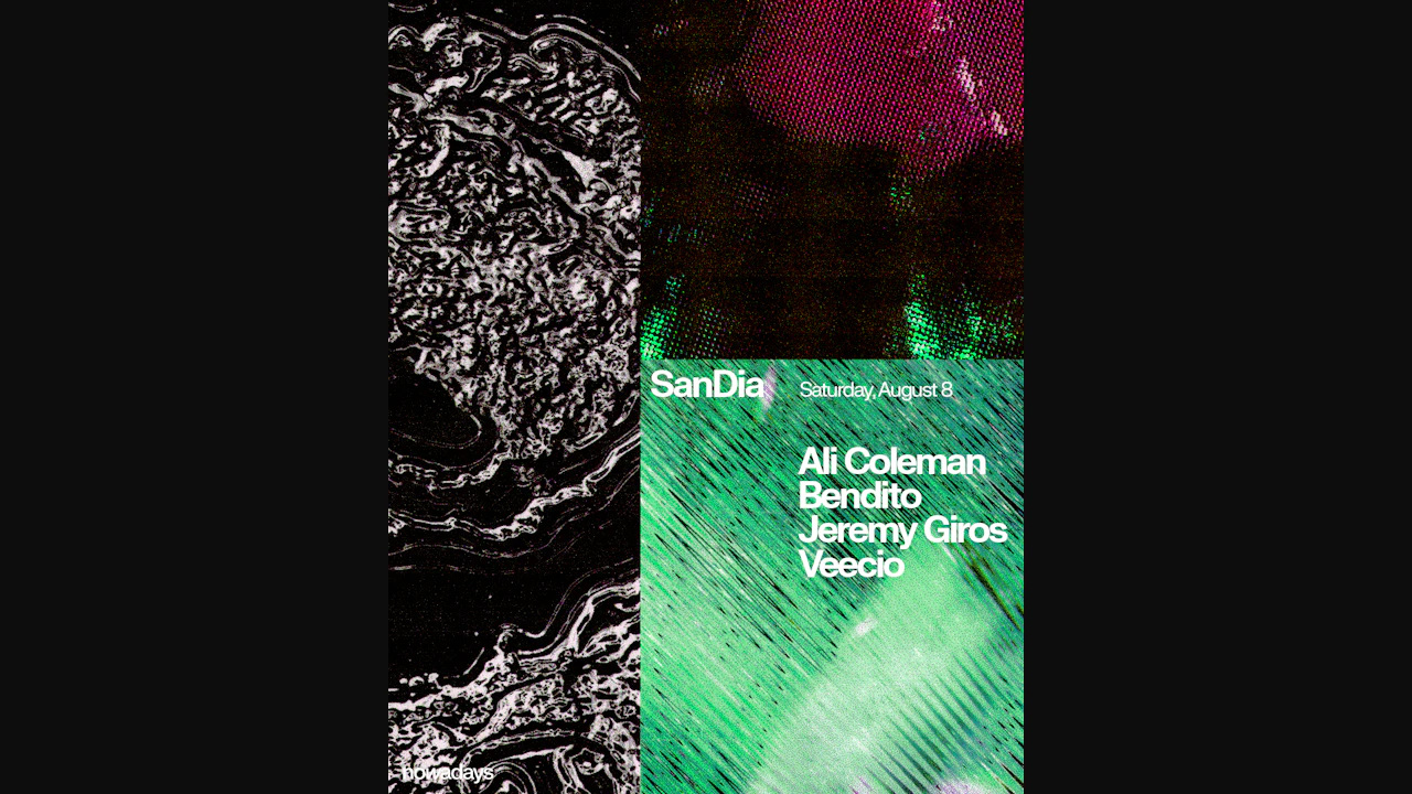 SanDia: Ali Coleman, Bendito, Jeremy Giros, Veecio