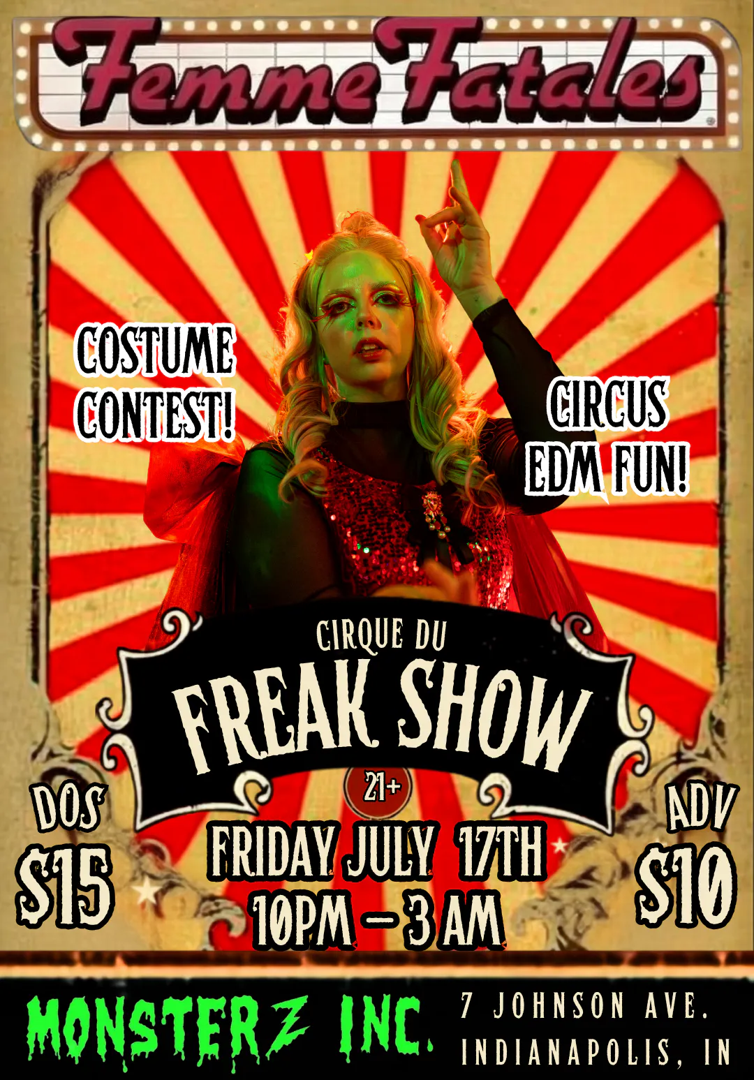 Femme Fatales Presents Cirque du Freak Show