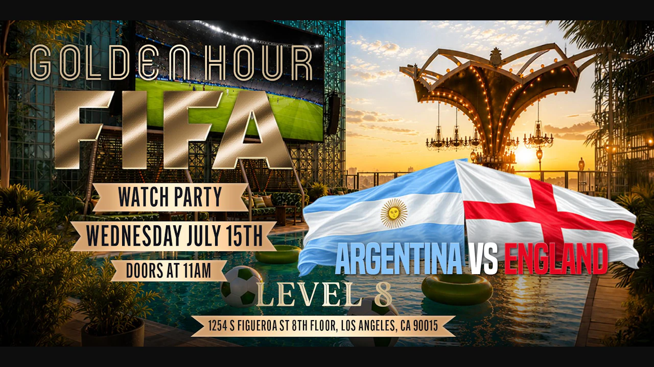 Rooftop FIFA Watch Party | Argentina x England | World Cup 2026