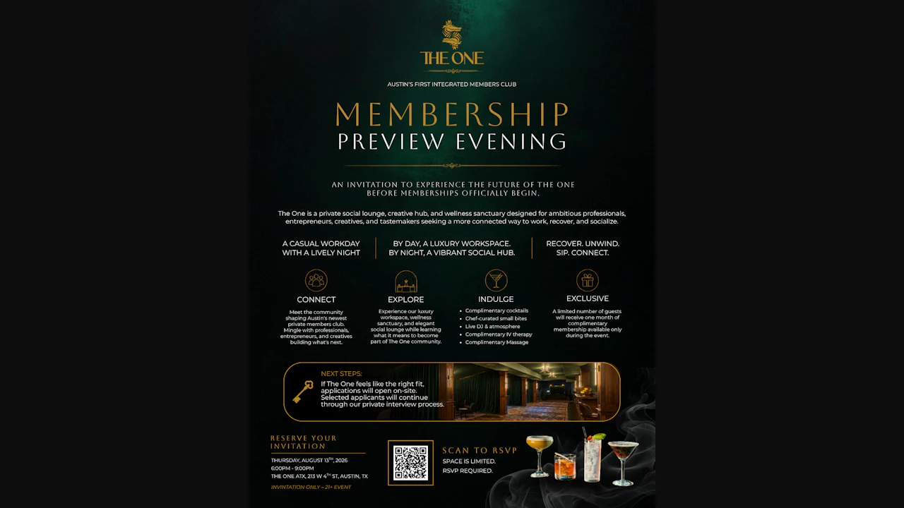Membership Preview Evening at The One