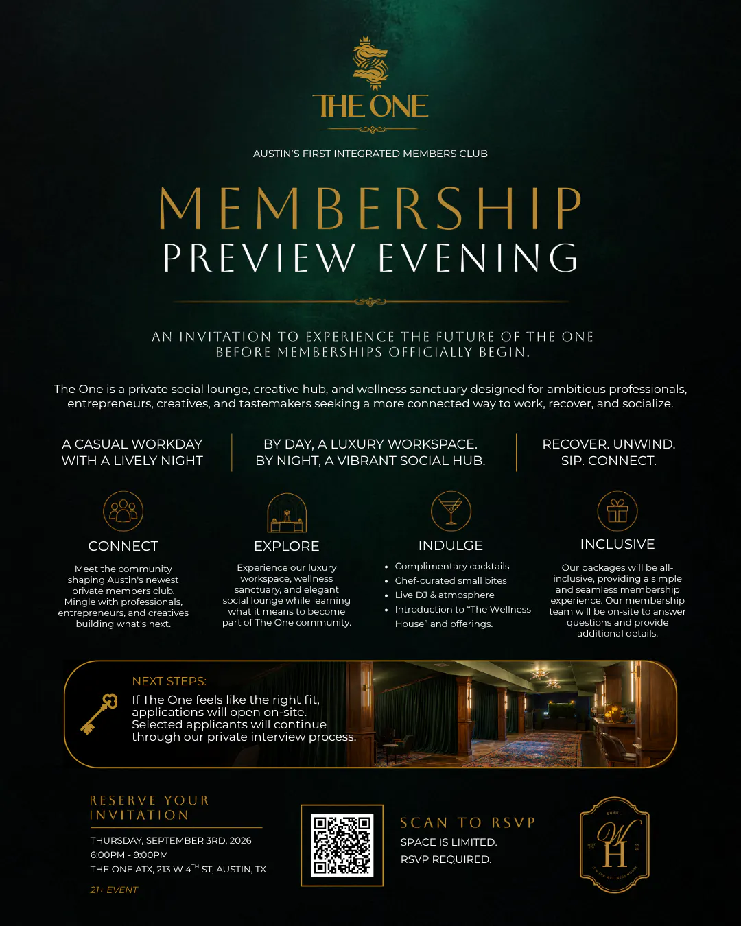 Membership Preview Evening at The One
