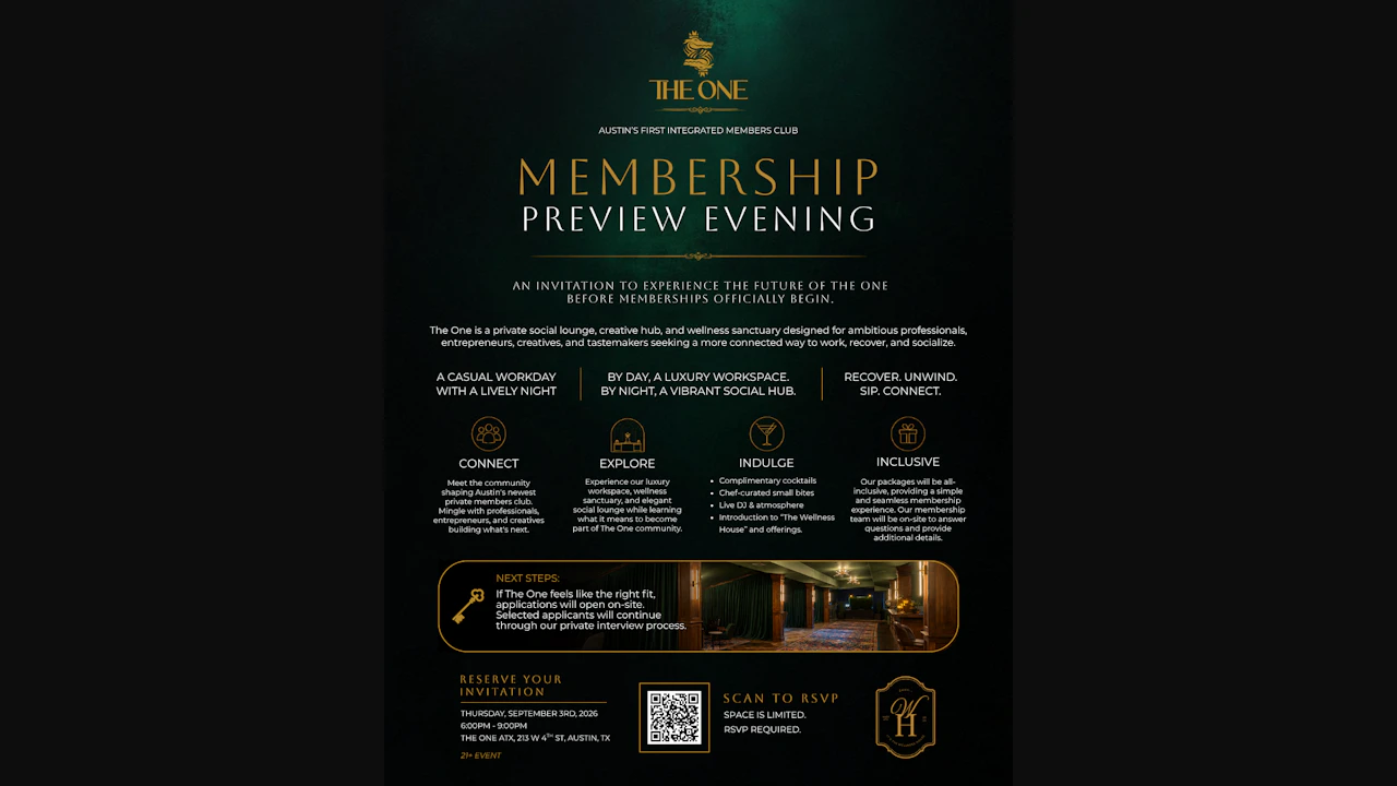 Membership Preview Evening at The One