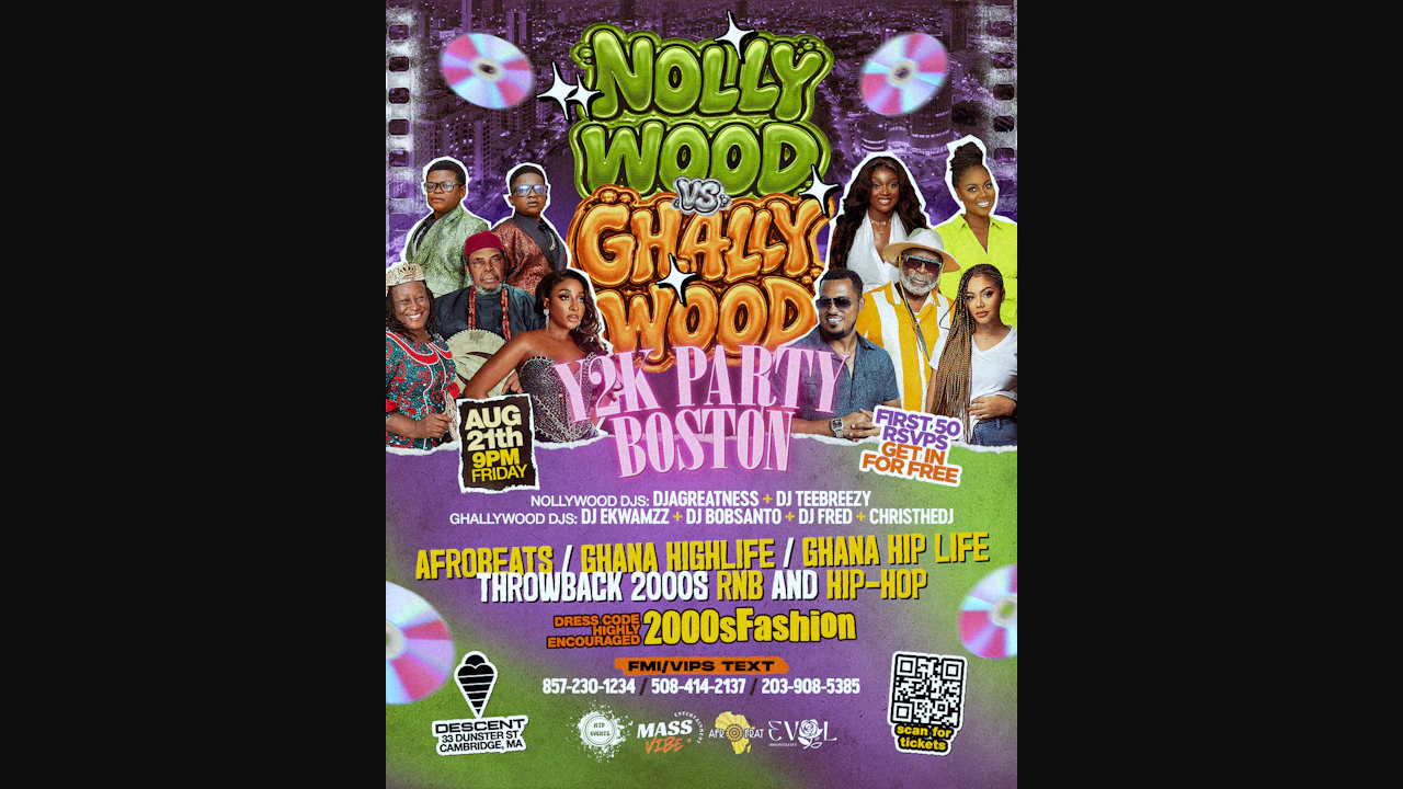 Nollywood Vs Ghallywood Y2k Party - Boston