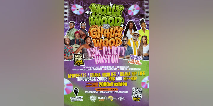 Nollywood Vs Ghallywood Y2k Party - Boston