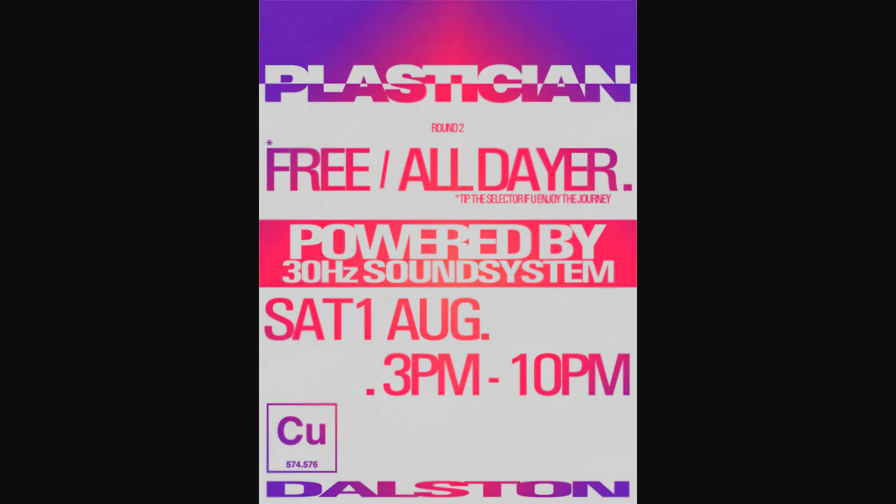 Plastician All Dayer - Courtyard B-B-Cu