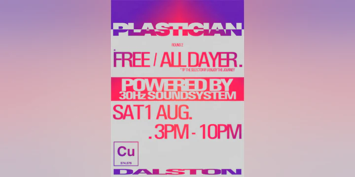 Plastician All Dayer - Courtyard B-B-Cu