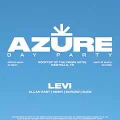 Azure Day Party Nashville September 6th Levi