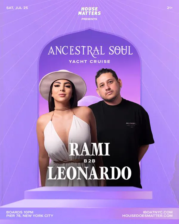 House Matters: Ancestral Soul Cruise with RAMI - NYC Boat Pa