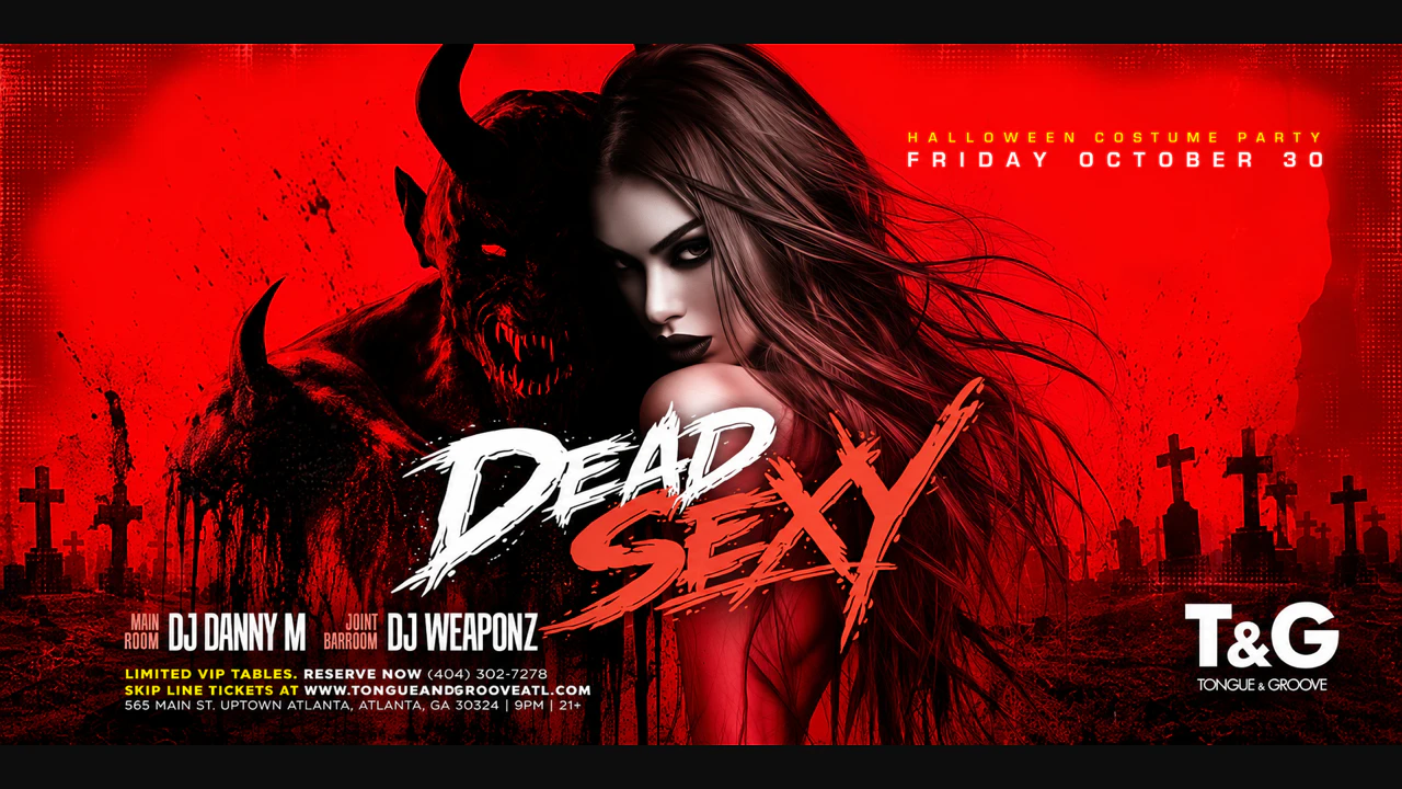 Dead Sexy Halloween Costume Party with Dj's Danny M And Weaponz