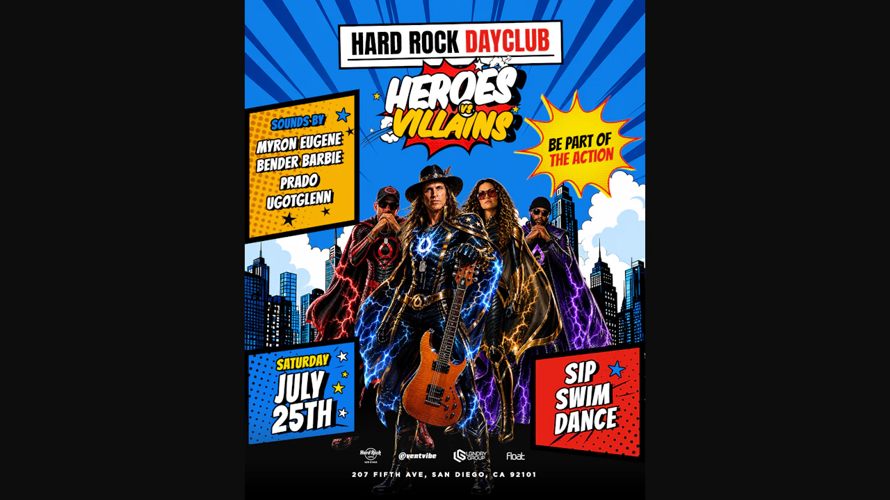 Hard Rock Rooftop Dayclub • Liquid Sunshine • Sat July 25th