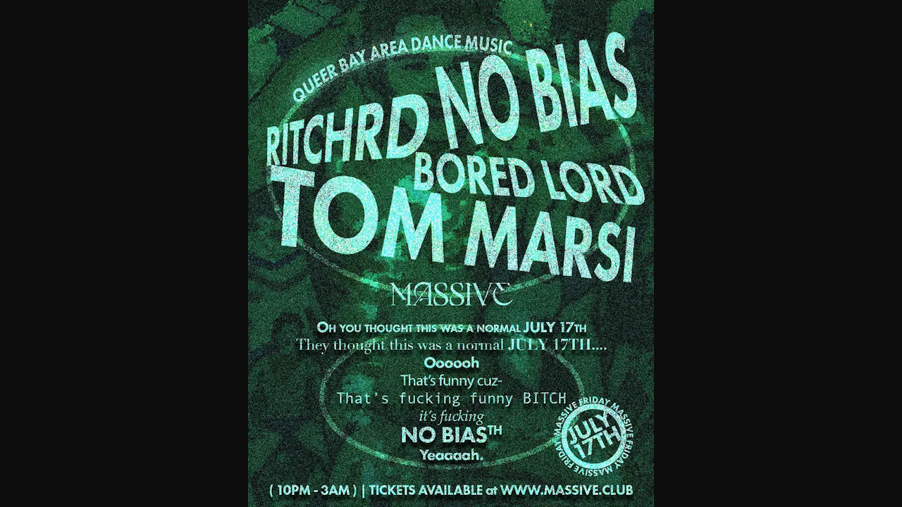 Massive Friday | No Bias (Tom Marsi | RITCHRD | BORED LORD)