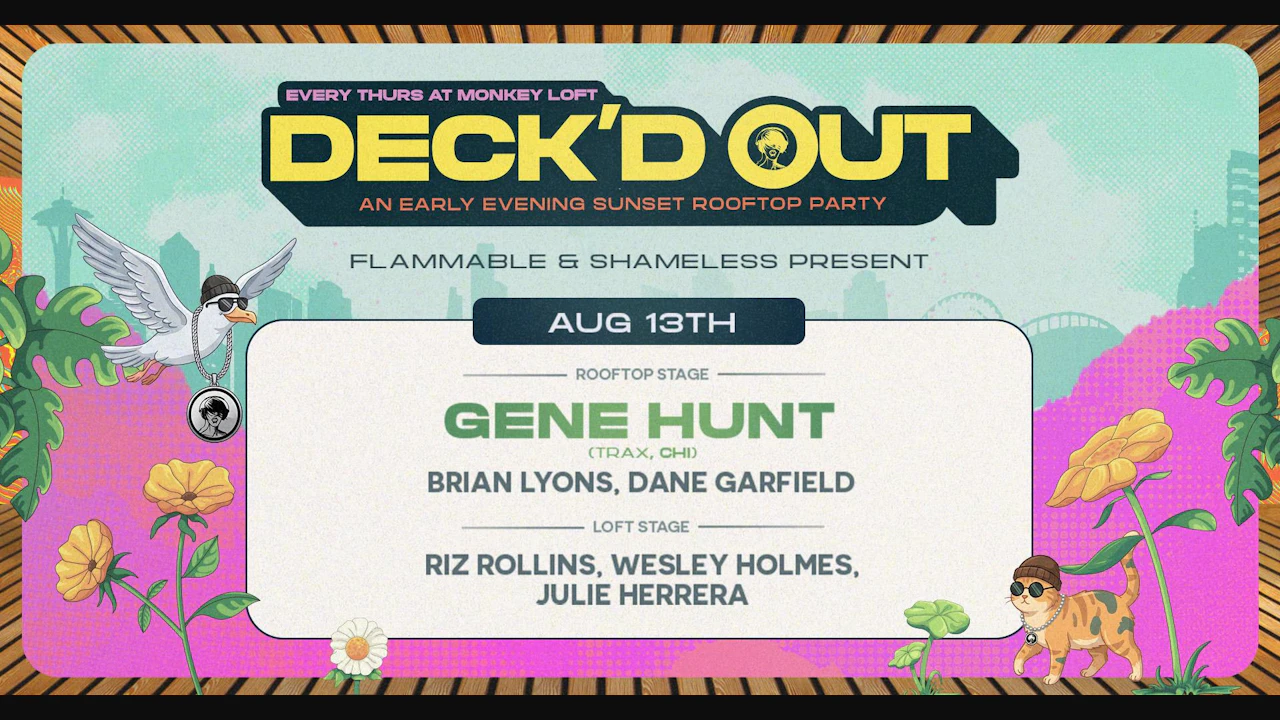 Deck'd Out #9 Flammable & Shameless Pres. Gene Hunt (Trax/CHI) & Flamm DJs