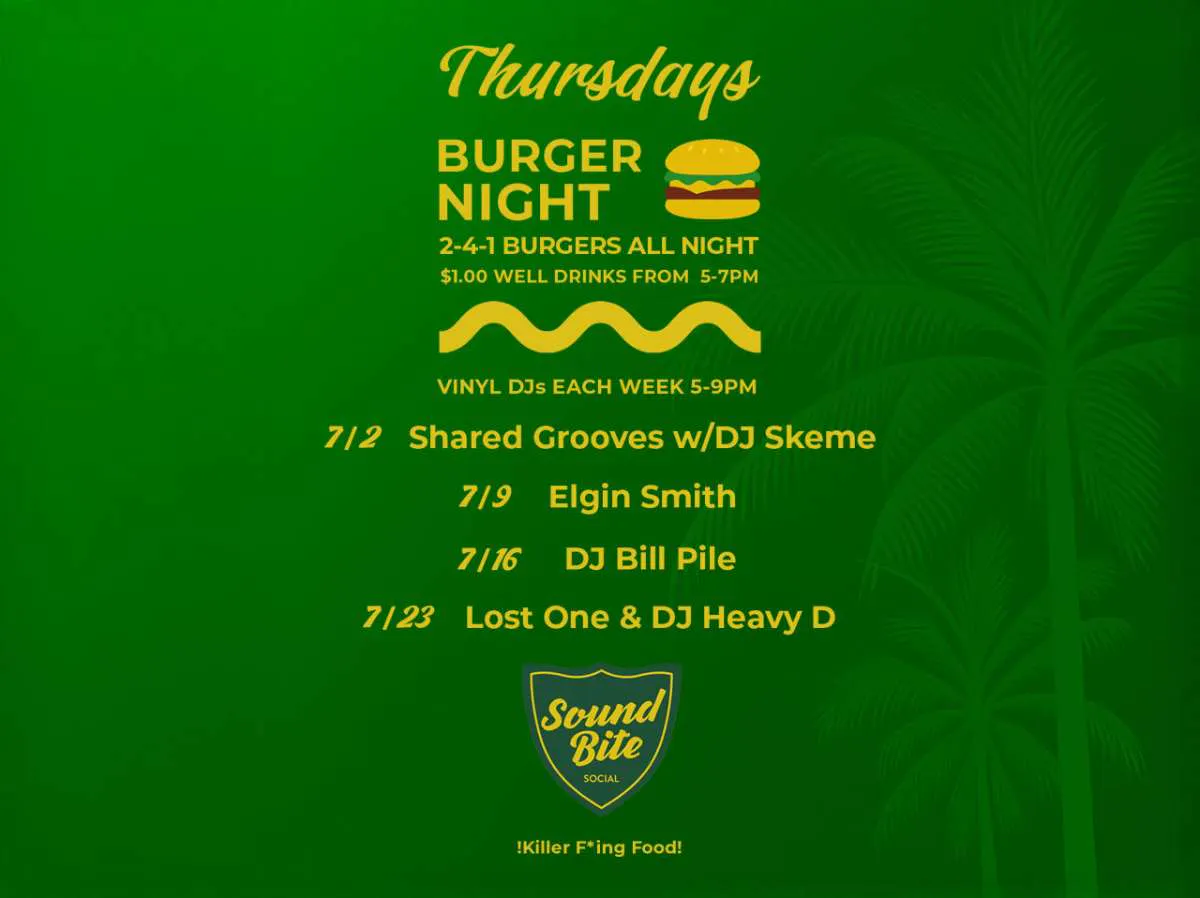Burger Night - DJ Bill Pile