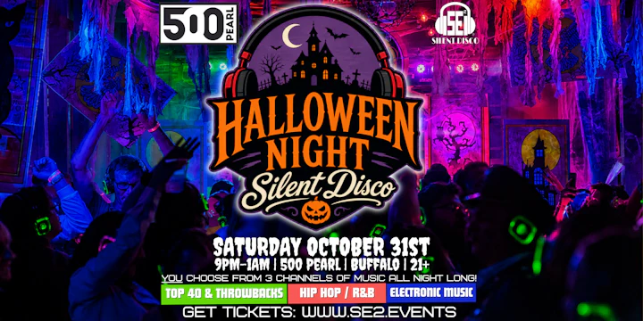 HALLOWEEN NIGHT Silent Disco at 500 Pearl!