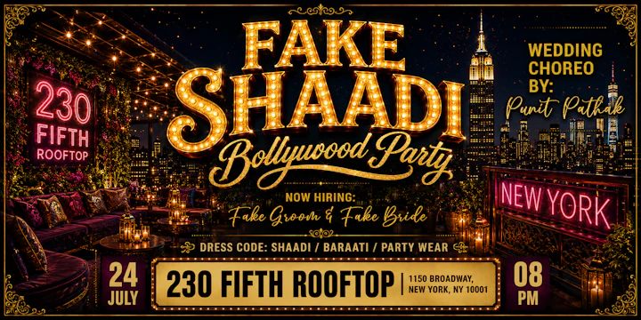Nyc Fake Shaadi Bollywood Party