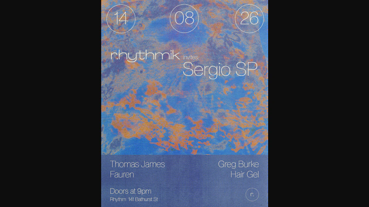 r.hythmik invites: Sergio SP