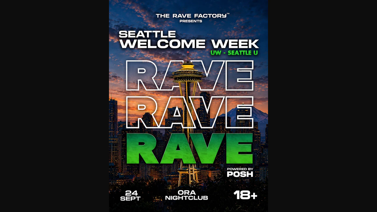 Seattle Welcome Week Rave