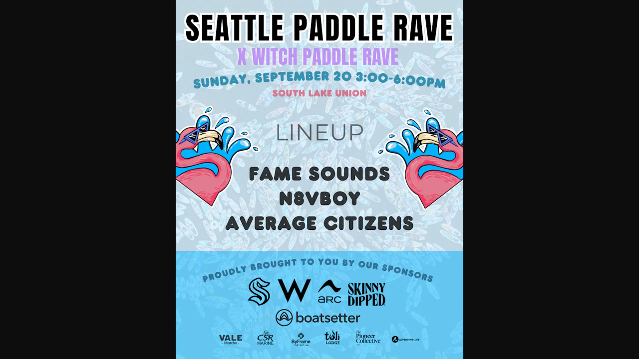 Seattle Paddle Rave | Sept 20th | Witch Paddle Rave